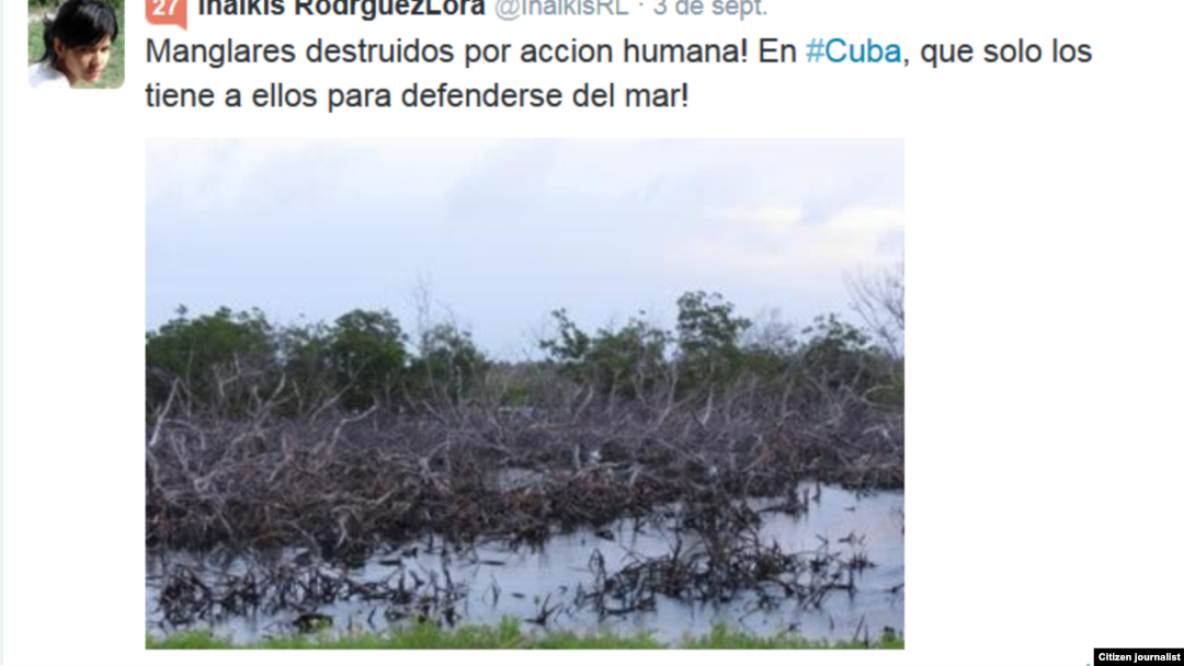 ReportaCuba Medio Ambiente Inalki Rodríguez