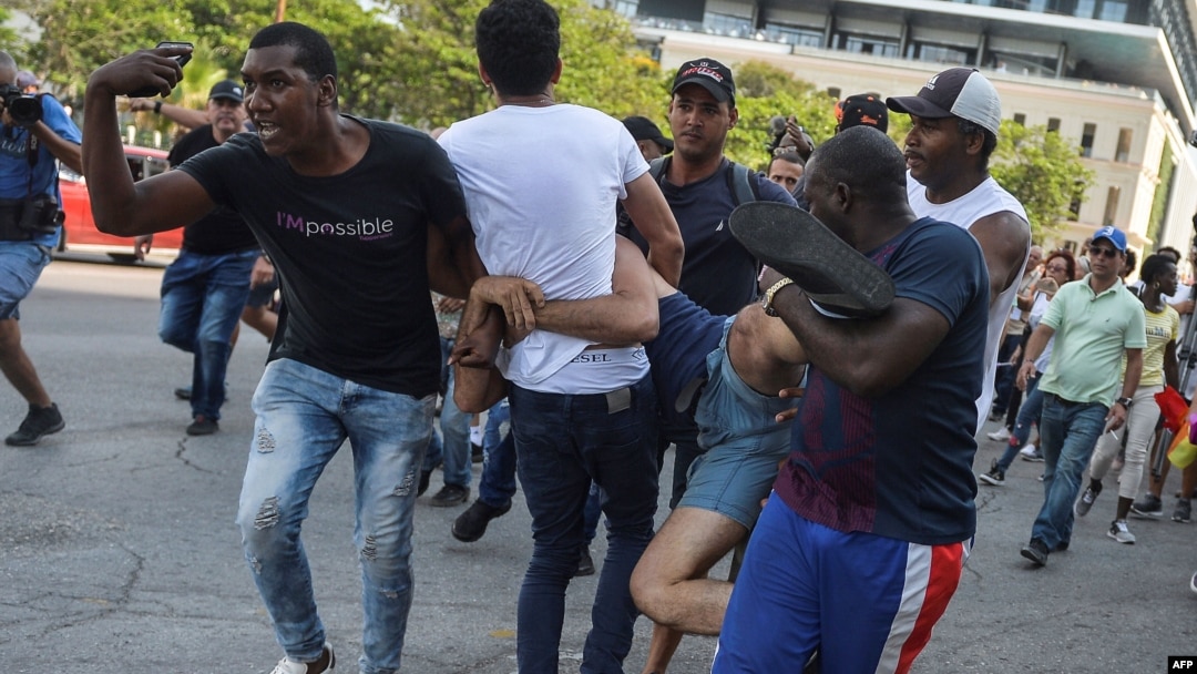 Arrestos durante la marcha LGBTI del sábado 11 de mayo de 2019.