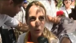 Lilian Tintori, esposa de Leopoldo López ofrece declaraciones a Televisión Martí