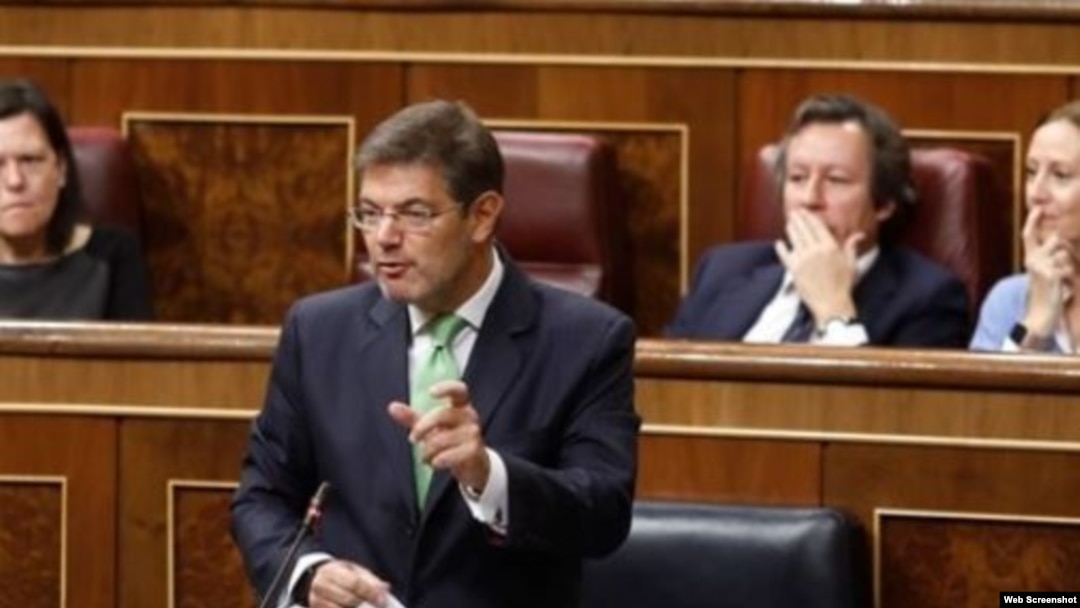 Ministro de Justicia español, Rafael Catalá, viajará la próxima semana a Cuba.