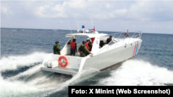 Una lancha de los guardafronteras de Cuba