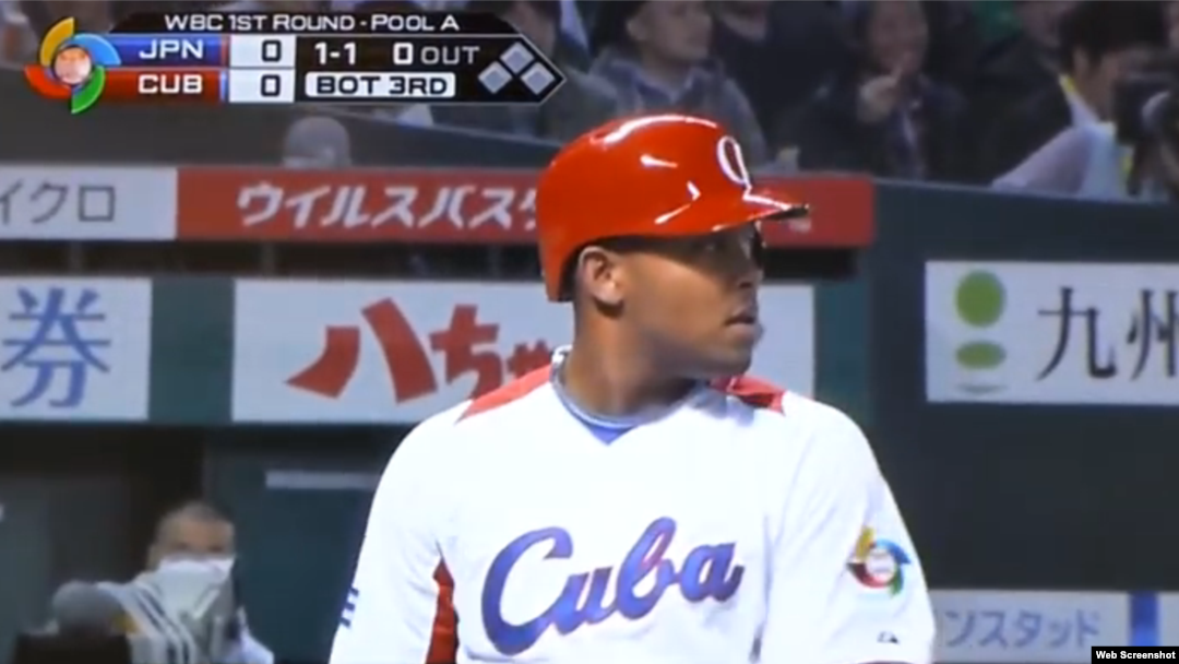 El pelotero cubano Yasmani Tomás.