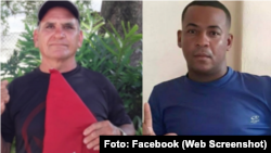 Los presos políticos cubanos Daniel Alfaro (izquierda), y Roylan Álvarez (derecha).