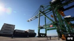 Vista de la terminal de contenedores del puerto del Mariel, uno de los espacios donde el gobierno cubanos busca inversiones extrajeras insistentemente.