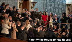 Eric Slover recibió la Medalla de Honor, durante el discurso sobre el Estado de la Unión el 24 de febrero de 2026.