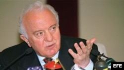  Eduard Shevarnadze, ex canciller de la URSS y expresidente de Georgia. 
