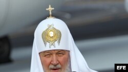 El patriarca de la Iglesia Ortodoxa Rusa Kiril, en La Habana.