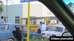 Reporta Cuba. Momento de la detención de Denis Pino. Foto: Susleydis Pérez.