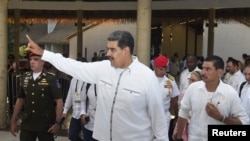 El presidente venezolano Nicolás Maduro tras asistir a cumbre de Palenque, en Chiapas. (Presidencia de México/Handout via REUTERS)