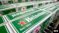 Cerveza Heineken. 