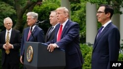 Conferencia de prensa de Donald Trump en la Casa Blanca el 29 de mayo 2020