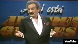 Alvarez Guedes en su programa de TV "Aquí está Alvarez Guedes (1988-89).