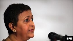 La presidenta del Consejo Nacional Electoral (CNE), Tibisay Lucena. Archivo.