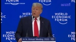 Presidente Trump arribó a Suiza para su intervención en el foro económico mundial