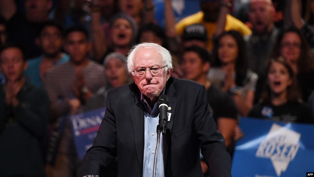 El senador Bernie Sanders en Las Vegas en octubre del 2018.