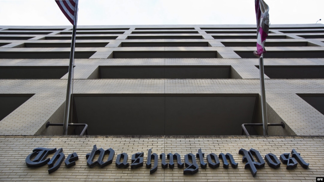 Fachada del edificio del "The Washington Post". Archivo.