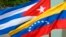 Banderas de Cuba y Venezuela