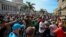 El 11 de julio los cubanos llegaron hasta el frente del Capitolio, sede de la Asamblea Nacional, exigiendo el fin del régimen comunista.