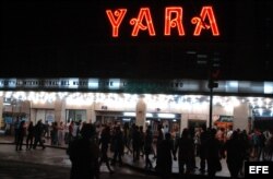 El cine Yara, en la esquina de 23 y L, en El Vedado, Ciudad Habana.