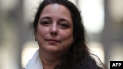 La artista cubana Tania Bruguera en el Turbine Hall del Tate Modern en Londres, en octubre de 2018.