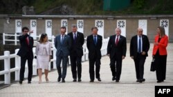 Los titulares de Exteriores de Estados Unidos, Alemania, Francia, el Reino Unido, Italia, Japón y Canadá, los siete países que integran el G7.