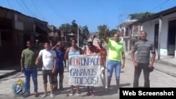 Activistas de UNPACU en las calles 
