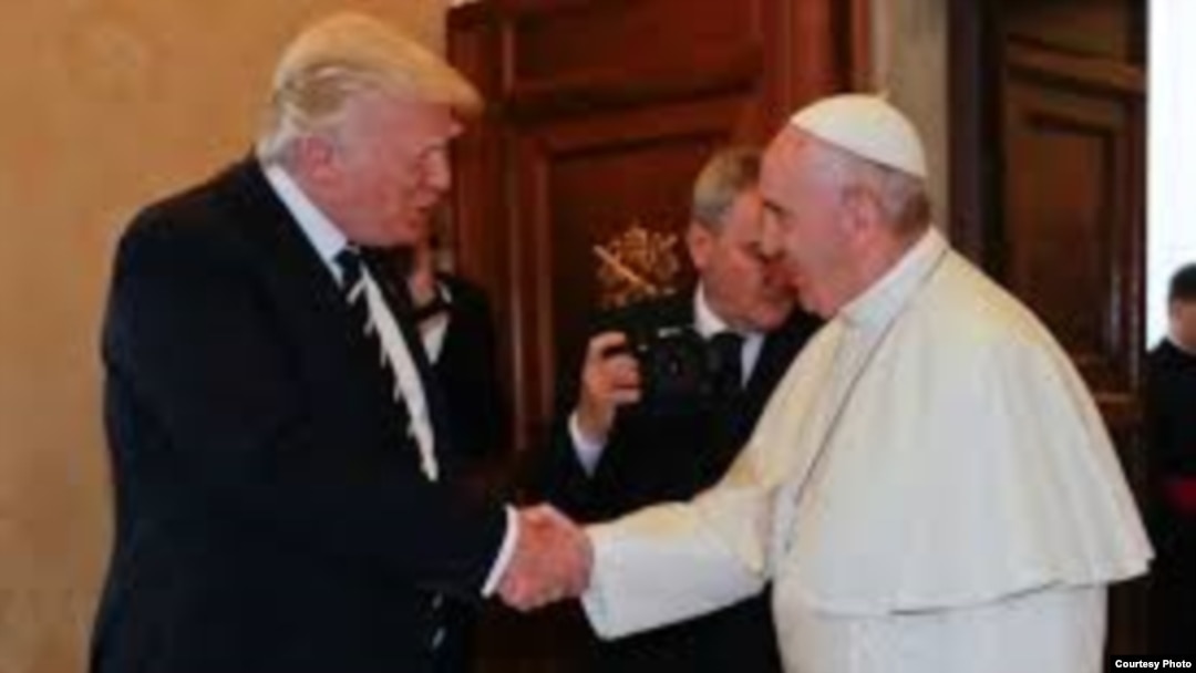 El papa Francisco recibió este miércoles en el Vaticano por primera vez al presidente de Estados Unidos, Donald Trump.