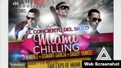 Poster del concierto "Miami Chilling"