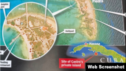 Imagen de Cayo Piedra divulgada por el gobierno de Estados Unidos