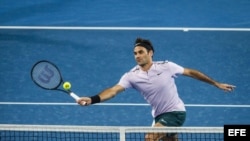Roger Federer en la Copa Hopman.
