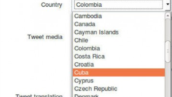 La red social Twitter levantó restricciones sobre más de una veintena de países incluyendo Cuba