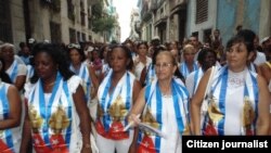 Reporta Cuba Damas de Blanco Procesión Día de la Virgen de la Caridad Habana 8 de septiembre.