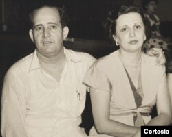 Mariano Esteva Lora y su esposa Mercedes