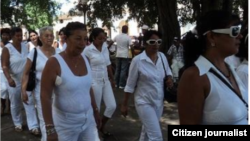 foto @ivanlibre Damas de Blanco Matanzas 13 de julio antes de la detención
