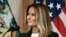 La primera dama de EEUU, Melania Trump, en un evento en la Casa Blanca.