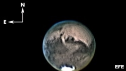 Imagen del planeta Marte. EFE/IAC/Casado y Serra-Ricart