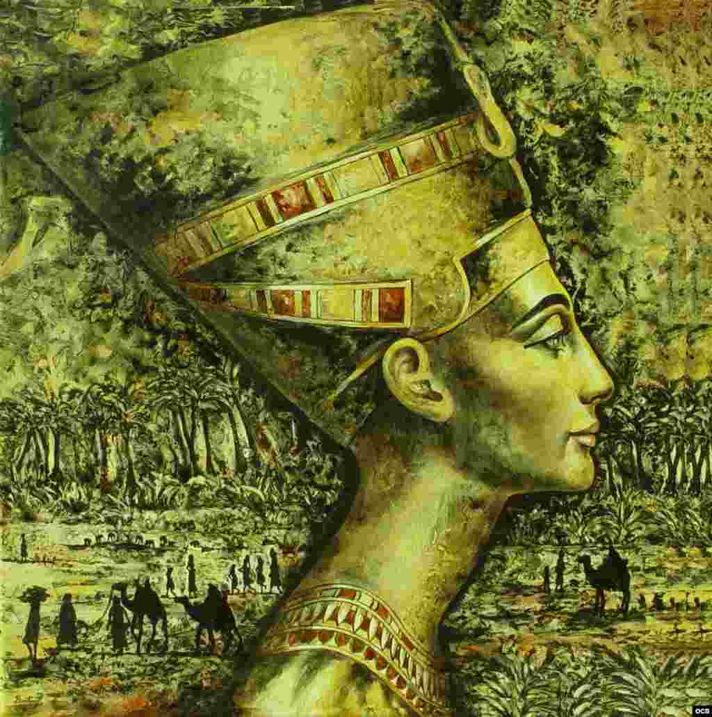 Nefertiti. El paso por el Nilo (porcelana).