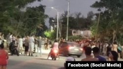 Protesta en Jaimanitas (Yunia Figueredo)