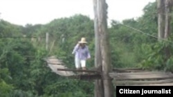 Reporta Cuba. Puente en La Coloma, Pinar del Río. Foto: Yusleidy Roselló.