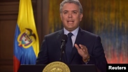 El presidente de Colombia Iván Duque anuncia la suspensión de los diálogos con el ELN en Cuba 