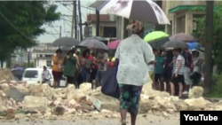 Reporta Cuba. Derrumbes en La Habana, Youtube.