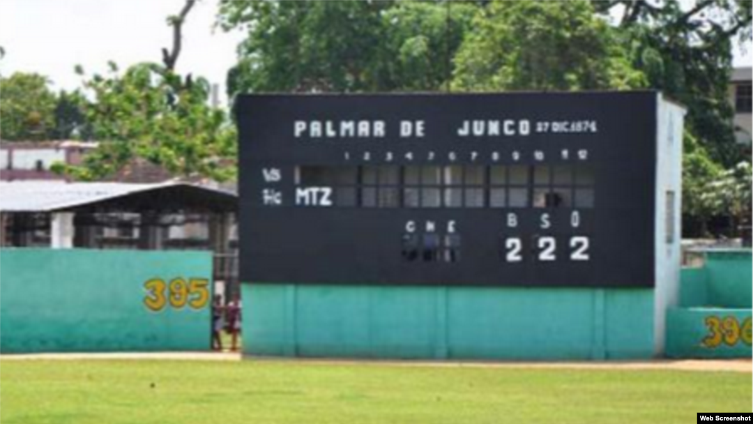 Estadio Palmar de Junco, en Matanzas, Cuba.