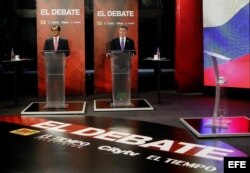 Debate televisado de los dos candidatos por la presidencia de Colombia