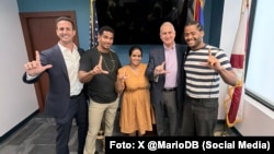 Luis Manuel Otero Alcántara se reúne con el congresista Mario Díaz-Balart
