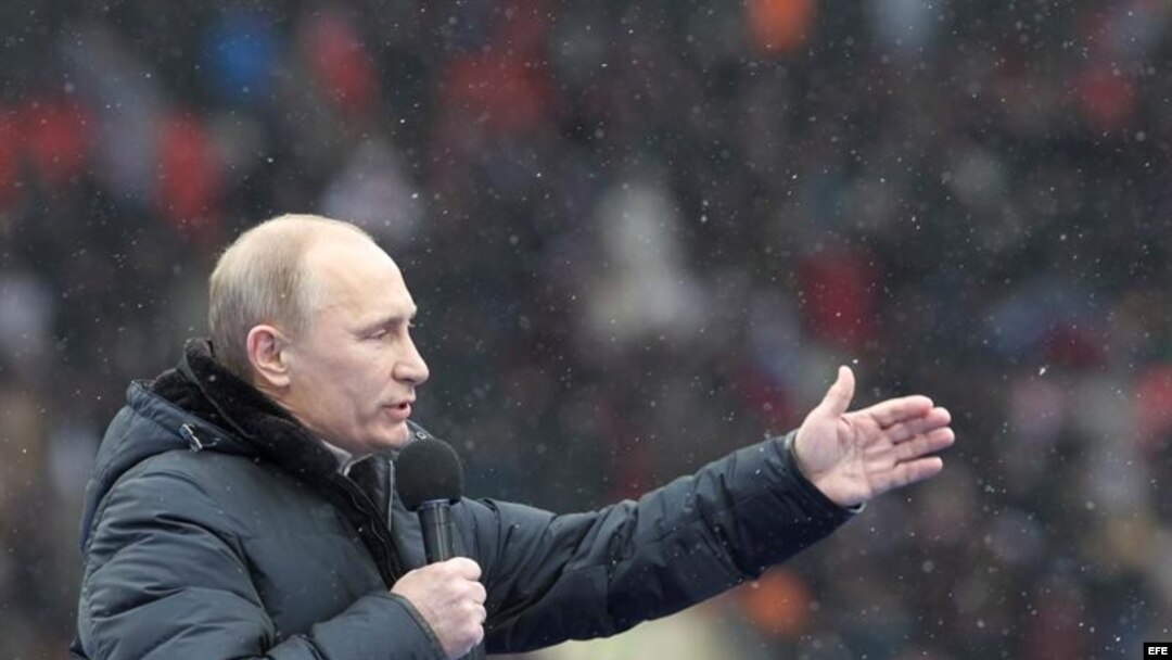 Putin en mítin electoral