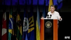 El presidente de Colombia Juan Manuel Santos. Archivo.