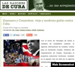Sito Razones de Cuba de Cubadebate: AP lleva agua al molino de la propaganda.