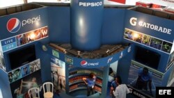 El stand de Pepsi en la Feria Internacional de La Habana. 