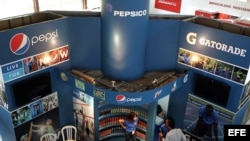 Pepsi fue parte de las empresas estadounidenses que participaron en la Feria Internacional de La Habana 2012. 