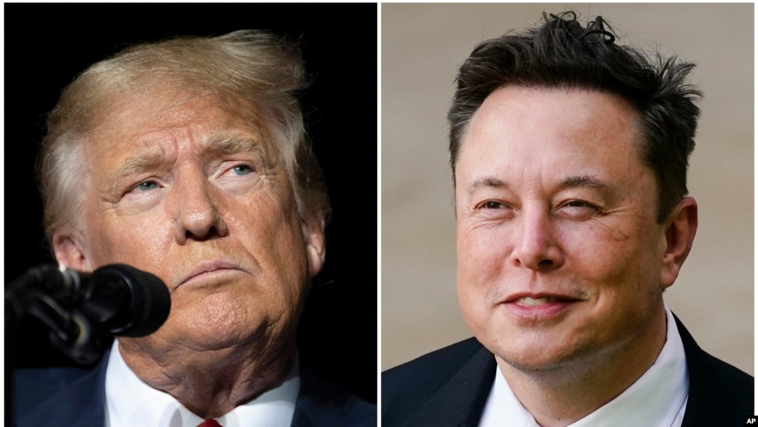 El expresidente de EEUU Donald Trump y el empresario Elon Musk (Foto composición de la Agencia AP)